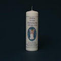 Christening and Unity Wedding Candles with personalised printing and photograph image 5