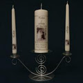 Christening and Unity Wedding Candles with personalised printing and photograph image 6