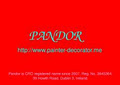 Pandor Painter and Decorator logo