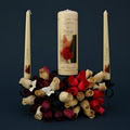 Christening and Unity Wedding Candles with personalised printing and photograph image 2